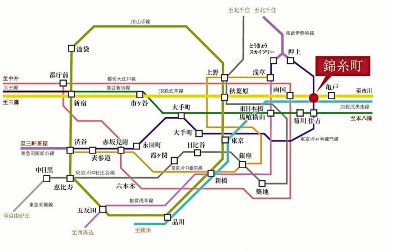 錦糸町ハウス Apartman Tokió Kültér fotó